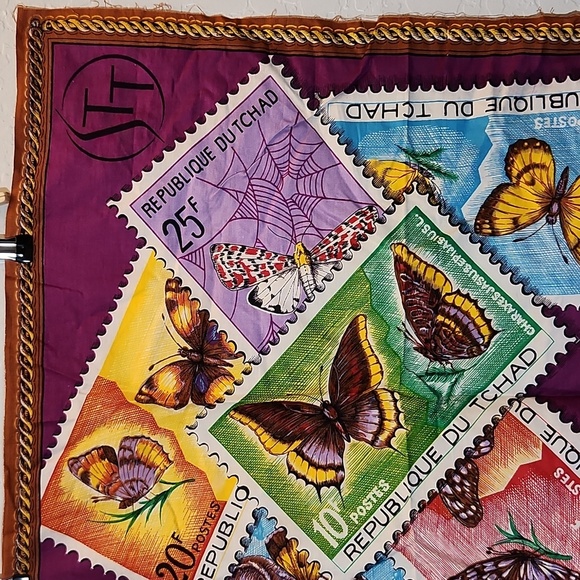 1977 Bitterfly Stamp Calendar Fabric Square - Picture 4 of 13